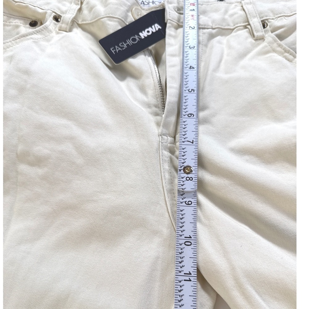 NWT Woven Oversized Winter‎ Ivory Weekender Cargo Pant Cotton Women's M 28-30 - Picture 6 of 10